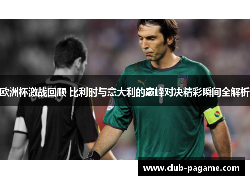 欧洲杯激战回顾 比利时与意大利的巅峰对决精彩瞬间全解析